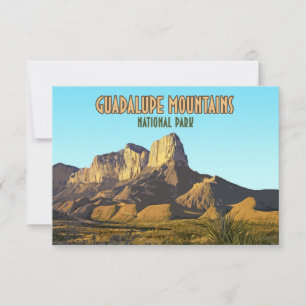 Carte Guadalupe Mountain National Park Texas