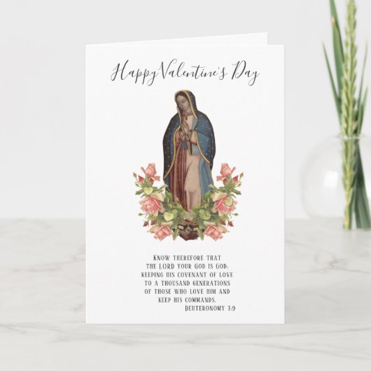 Carte Guadalupe | Saint Valentin | Religieux catholique (Devant)