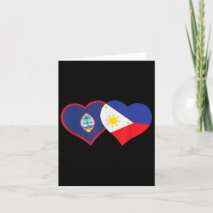 Carte Guam philippin Chamorro Pinoy cœur gua philippins