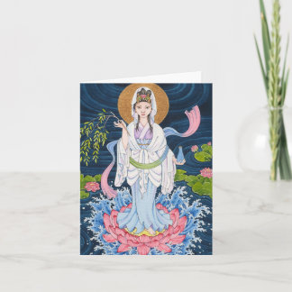 Carte Guan Yin note card