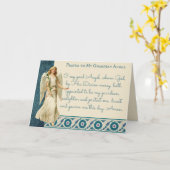 Carte Guardian Angel Catholique Prière religieuse (Fleur jaune)