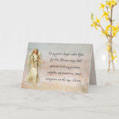 Carte Guardian Angel Catholique Prière religieuse (Fleur jaune)