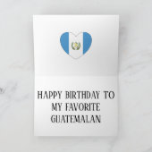 Carte Guatemala Drapeau patriotique anniversaire (Intérieur)