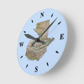 Carte Guatemala Horloge (Angle)