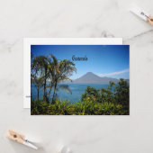 Carte Guatemala, le magnifique paysage naturel, (Devant/Arrière en situation)