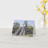 Carte Guatemala Tikal Ruines Temple (Fleur jaune)
