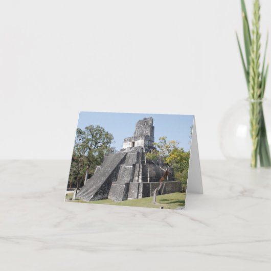 Carte Guatemala Tikal Ruines Temple (Devant)