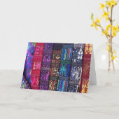 Carte Guatemalan textile designs (Fleur jaune)