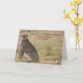 Carte Guépard (Fleur jaune)