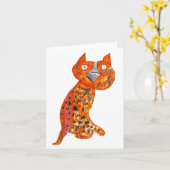 Carte Guépard de Chelsy • Carly Bowerman, vieillissent 6 (Fleur jaune)