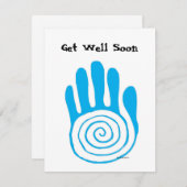 Carte Guérir La Main Se Bien Bientôt (Devant / Derrière)