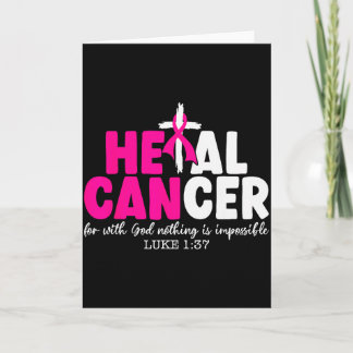 Carte Guérir le cancer Croire en Dieu Chrétien Cancer du