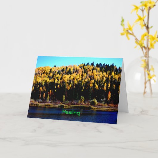 Carte guérison (Fleur jaune)