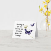 Carte Guérison Papillon (Fleur jaune)