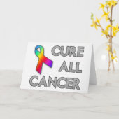 Carte Guérissez tout le Cancer (Fleur jaune)