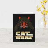 Carte Guerres de chats - Chat drôle  (Fleur jaune)