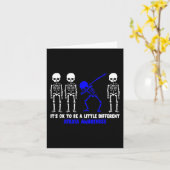 Carte Guerrier Ataxie Ruban Bleu Maladie Sensibilisation (Fleur jaune)