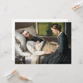 Carte Guerrier blessé (par Elisabeth Jerichau-Baumann) (Devant/Arrière en situation)