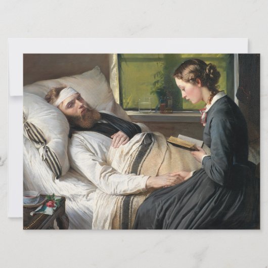 Carte Guerrier blessé (par Elisabeth Jerichau-Baumann) (Devant)