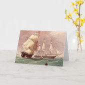 Carte Guerrier britannique de voie HMP de navire de (Fleur jaune)