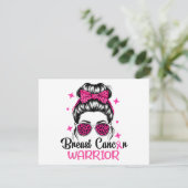 Carte Guerrier de sensibilisation au cancer du sein (Debout devant)