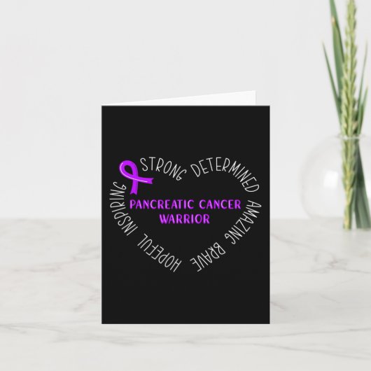 Carte Guerrier du cancer du pancréas (Devant)