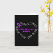 Carte Guerrier du cancer du pancréas (Fleur jaune)