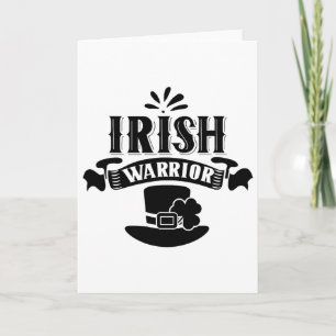 Carte Guerrier Irlandais St. Patrick's Day Irlande Lepre