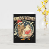 Carte Guess What Chicken Butt  (Fleur jaune)