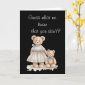 Carte Guess What We Know – It’s a Boy! (Fleur jaune)