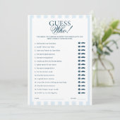 Carte Guess Who rayée bleue (Debout devant)