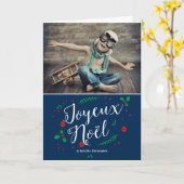 Carte gui Merry photo de vacances (Fleur jaune)