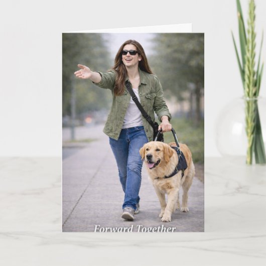 Carte Guide de diplomation de chien guide Ensemble vers (Devant)