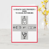 Carte Guide de distanciation sociale des fournisseurs de (Fleur jaune)
