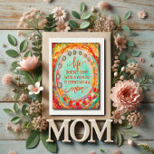 Carte Guide de la fête des mères Mignon Drôle Joli Gras