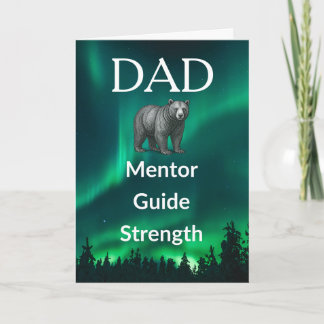 Carte Guide du mentor papa - Ours et aurores boréales