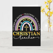 Carte Guidé par la foi Jésus Bible École du dimanche chr (Fleur jaune)