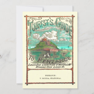 Carte Guide touristique vintage de Penzance Travel