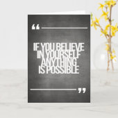 Carte Guillemets inspirants et motivants (Fleur jaune)