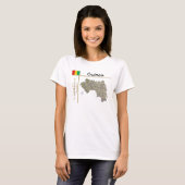 Carte Guinée-Conakry + Drapeau + Titre T-shirt (Devant entier)