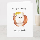 Carte Guinée Pig 'J'espère que vous vous sentez ...'Cart (Devant)