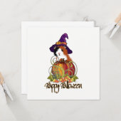 Carte Guinée Pig 'n Halloween Citrouille (Devant/Arrière en situation)