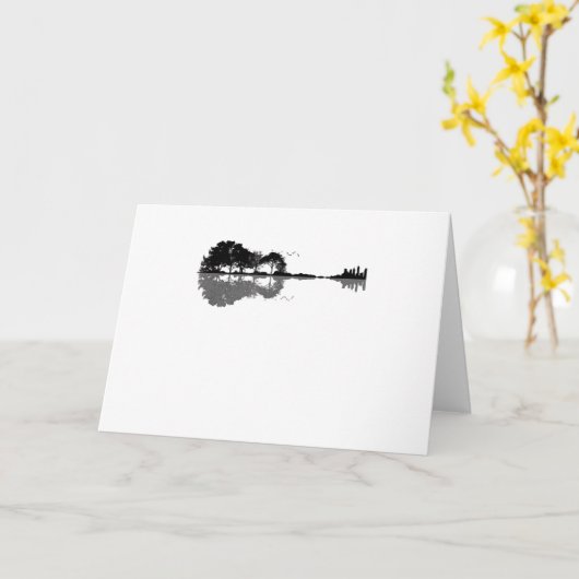 Carte Guitar Lake Shadow (Fleur jaune)