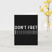 Carte Guitar Shirt Don't Fret  (Fleur jaune)