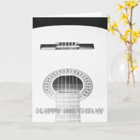 Carte Guitare (Fleur jaune)