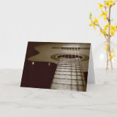 Carte Guitare acoustique (Fleur jaune)