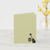 Carte Guitare/amplificateur (Fleur jaune)