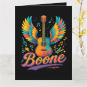 Carte Guitare Boone (Fleur jaune)