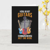 Carte Guitare-cadeau guitariste (Fleur jaune)