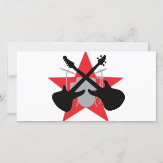 Carte guitare de bande